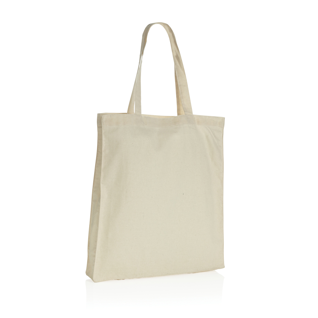 Tote de algodón reciclado a partir de botellas de agua
